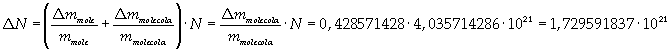 Incertezza sul numero di Avogadro